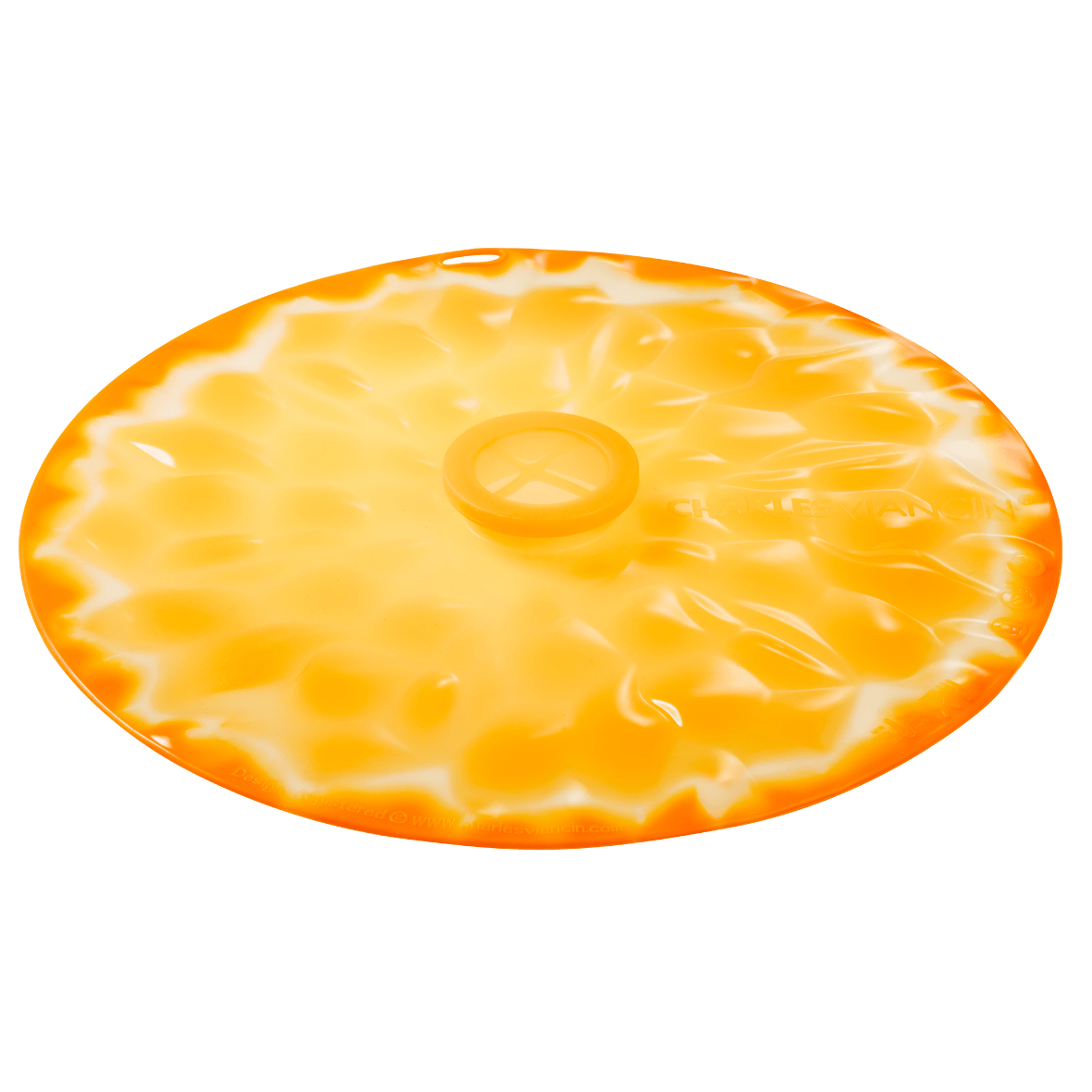 Charles Viancin Orange Silicone Lid 28cm - Simmer and Slice
