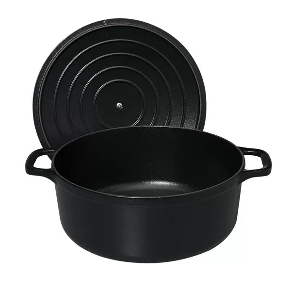Chasseur 28cm Round Casserole - Matt Black - Simmer and Slice