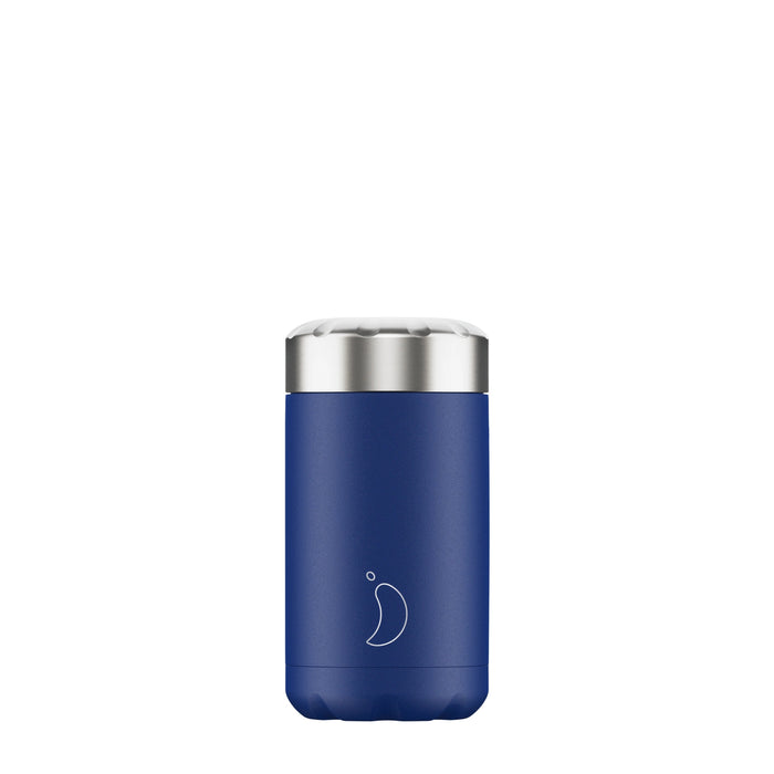 Chilly's 500ml Matte Blue Food Pot - Simmer and Slice