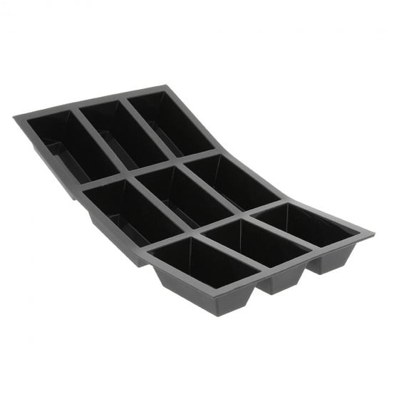 De Buyer Moul'Flex - 9 Rectangular Cake Portions - Simmer and Slice
