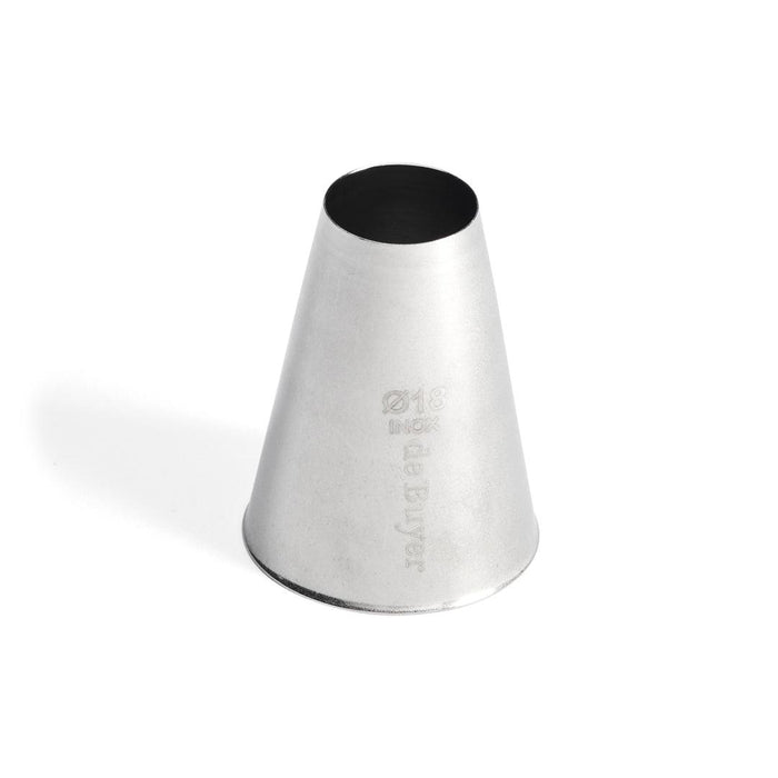 De Buyer Stainless Steel 18mm Plain Nozzle - Simmer and Slice