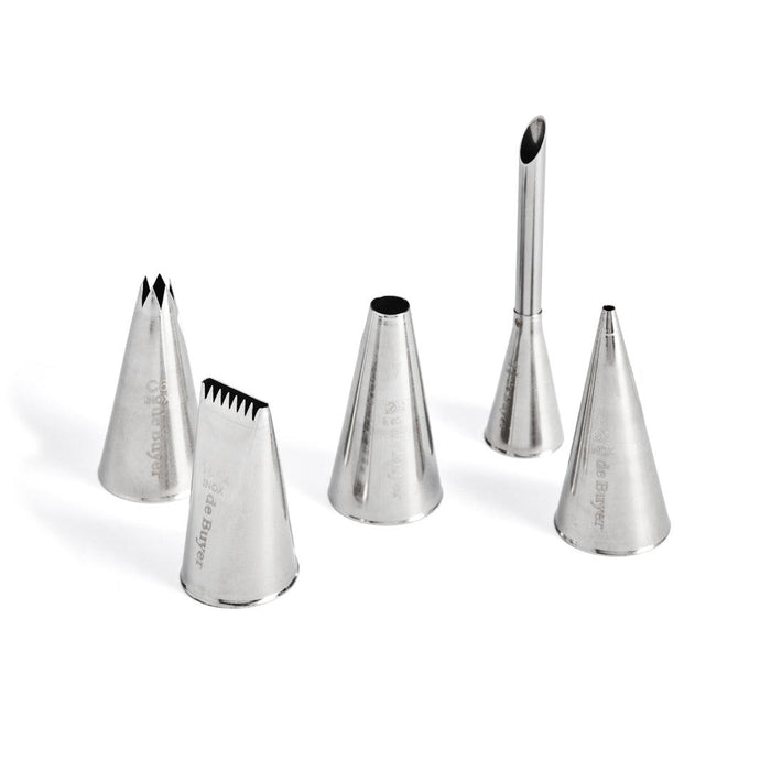 De Buyer Stainless Steel Nozzles - 5 Piece Set - Simmer and Slice
