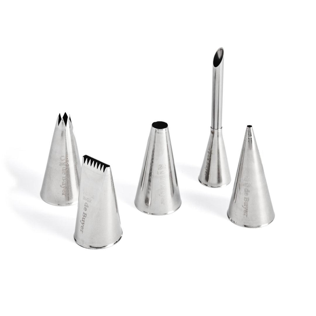 De Buyer Stainless Steel Nozzles - 5 Piece Set - Simmer and Slice
