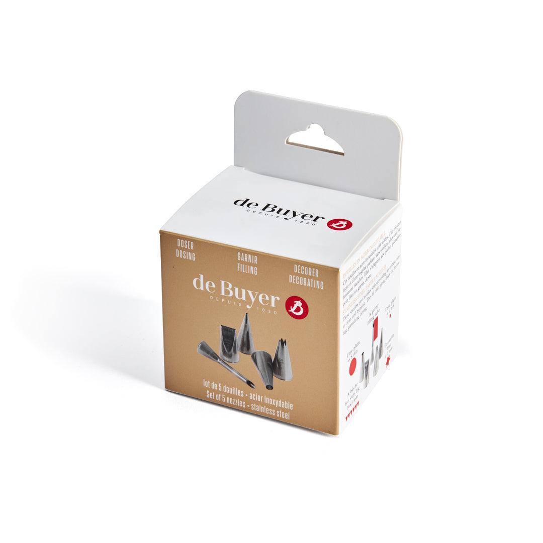 De Buyer Stainless Steel Nozzles - 5 Piece Set - Simmer and Slice