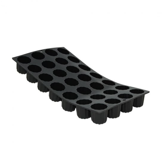 De Buyer Moul'Flex - 28 Mini Fluted Bordelais Portions