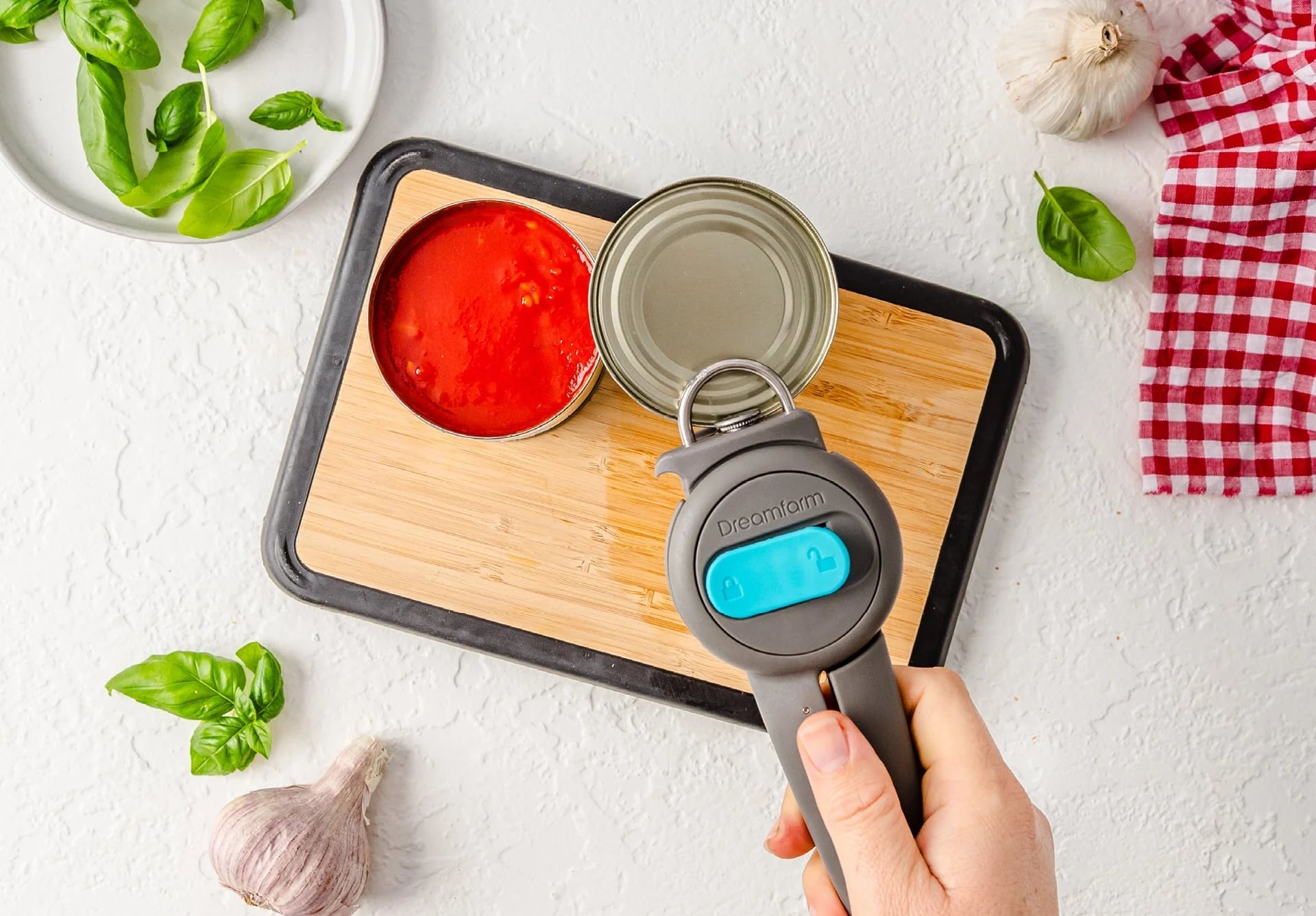 Dreamfarm - Dopener - Grey - Simmer and Slice