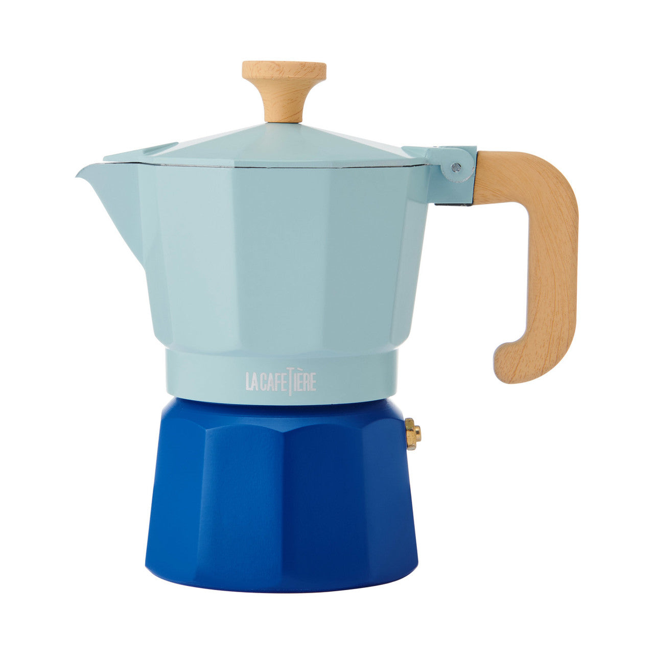Le Cafetiere Espresso Maker 2 Tone 3cup Sky Blue