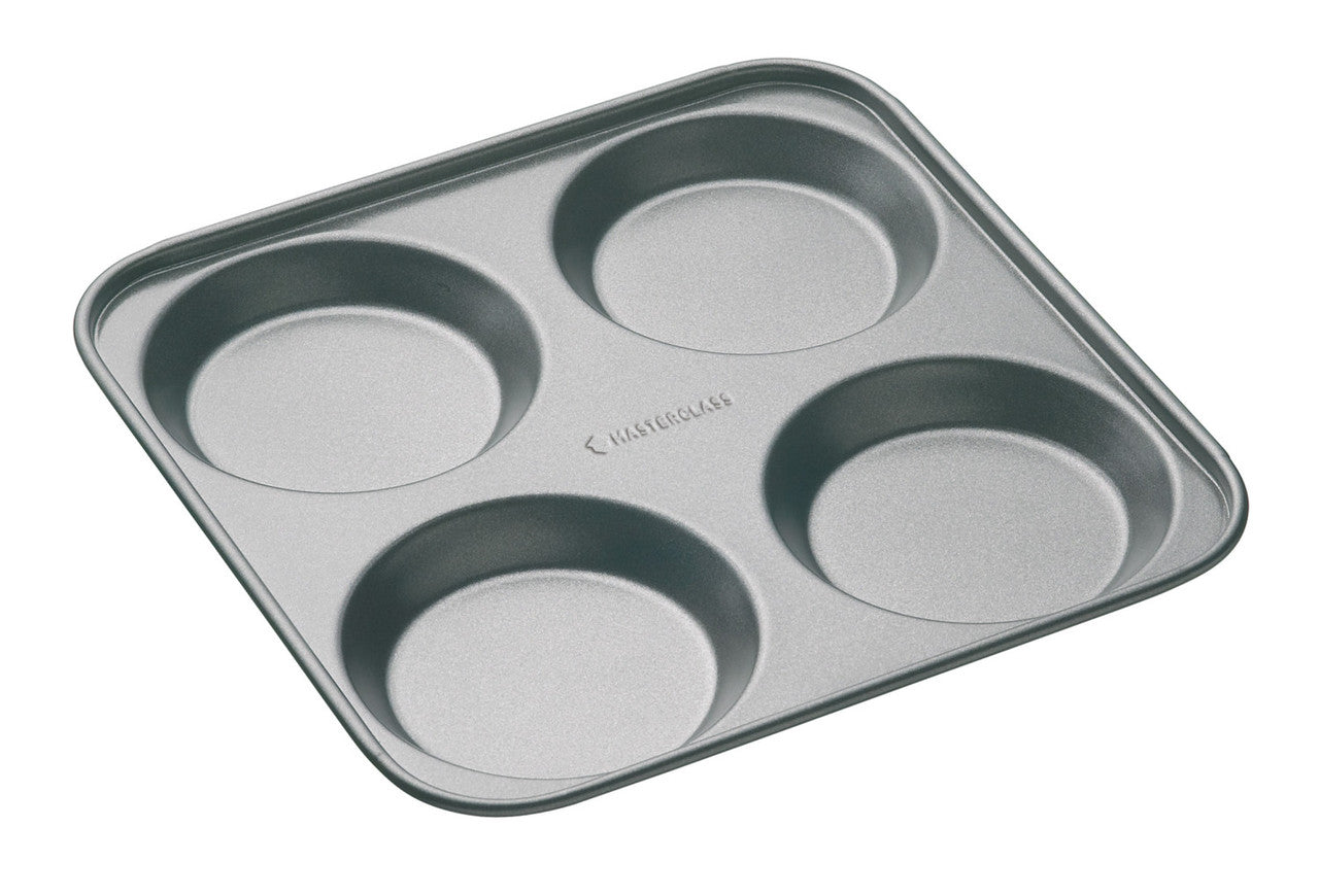 MasterClass Non-Stick 4 Hole Yorkshire Pudding Pan