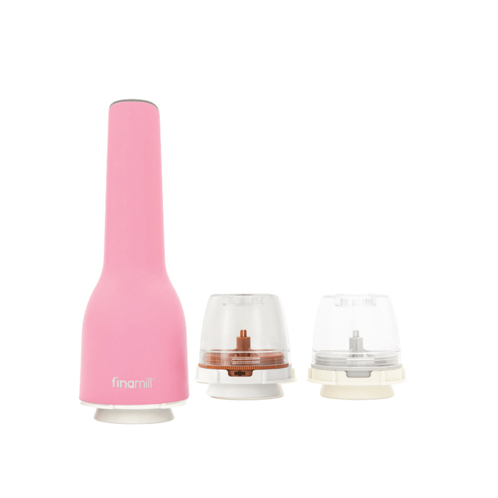 FinaMill One 3pc USB Spice Grinder Set - Pink - Simmer and Slice