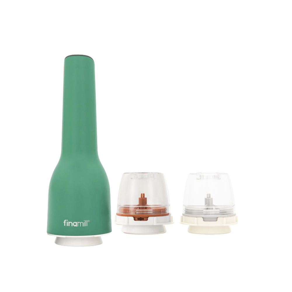 FinaMill One 3pc USB Spice Grinder Set - Sage Green - Simmer and Slice