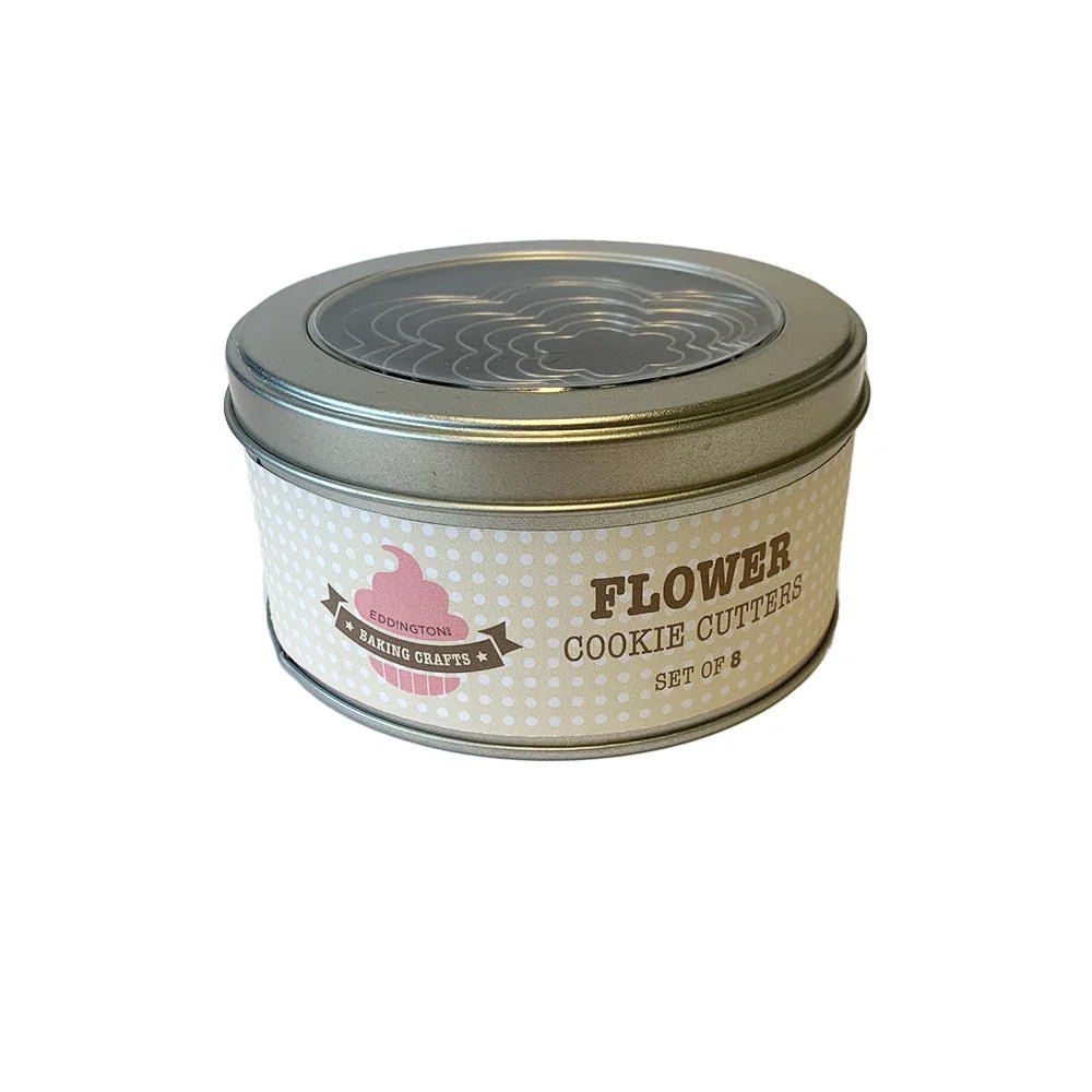 Flower Cookie Cutters Set of 8 in Tin - Simmer and Slice