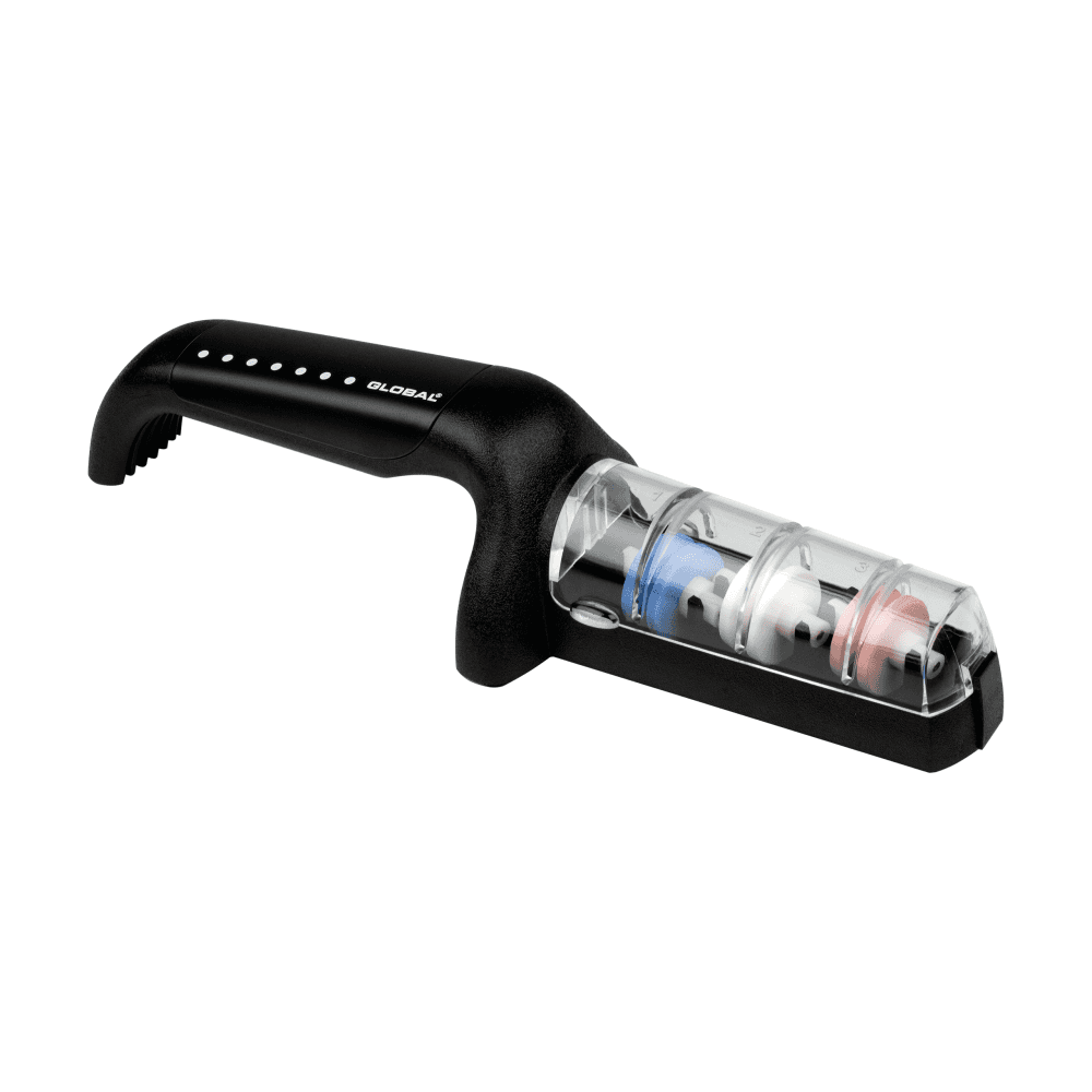 Global Black 3 Wheel Ceramic Water Sharpener