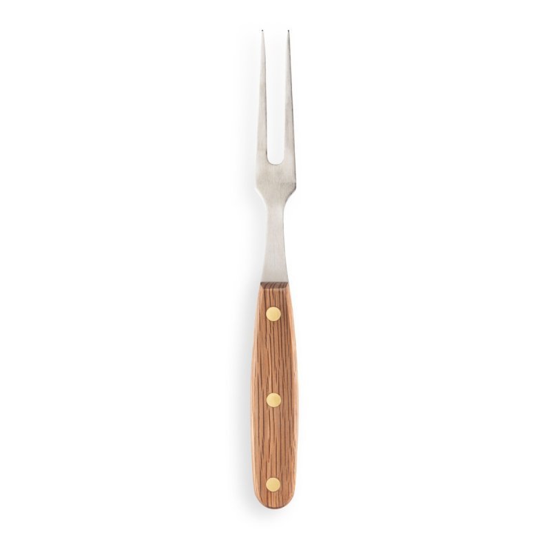 Heritage Oak 15cm Carving Fork Sheffield Made - Simmer and Slice