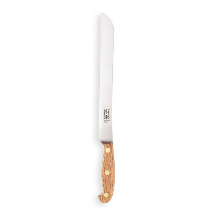 Heritage Oak 23cm Bread Knife Sheffield Made - Simmer and Slice