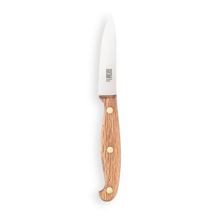 Heritage Oak 3." Veg Knife Sheffield Made - Simmer and Slice