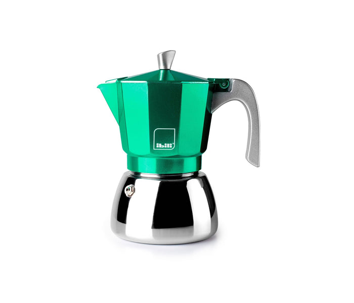 IBILI - Elba Green 3 Cup Coffee Maker - Simmer and Slice