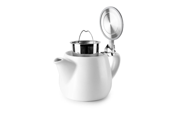 IBILI - Luxor White Ceramic Teapot - Simmer and Slice