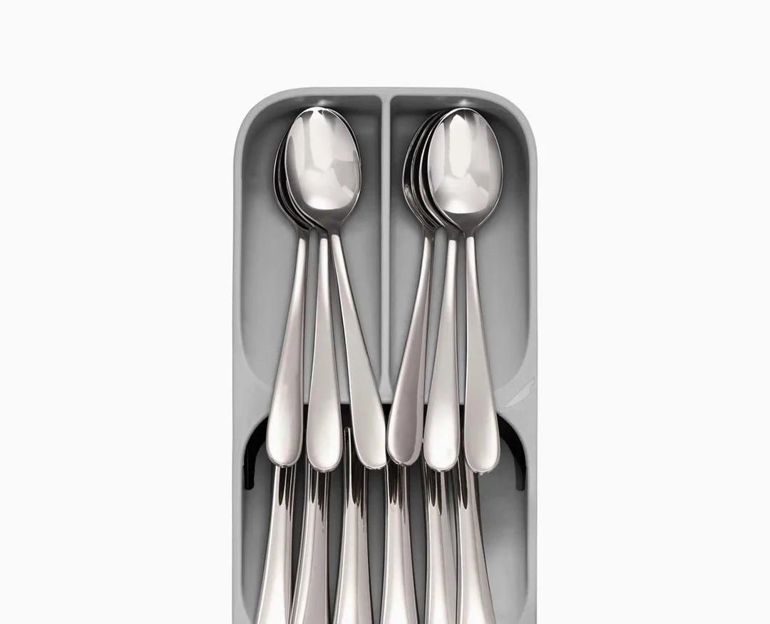 Joseph Joseph DrawerStore™ Grey Compact Cutlery Organiser - Simmer and Slice