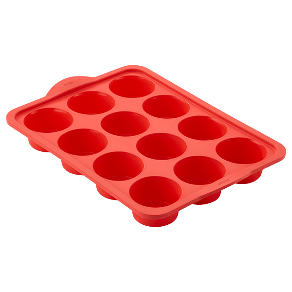 Judge Silicone Bakeware, 12 cup Muffin Tin, Cup size 7x3cm, Berry - Simmer and Slice