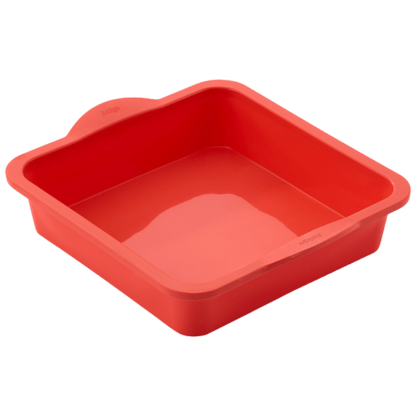 Judge Silicone Bakeware, 8"/20cm Square Cake Tin, Berry - Simmer and Slice