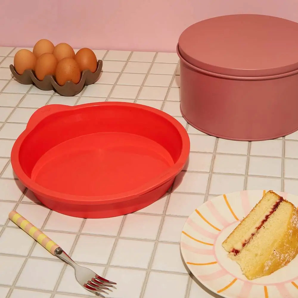 Judge Silicone Bakeware, 9"23cm Round Cake Tin, Berry