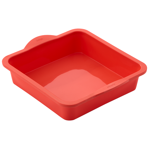 Judge Silicone Bakeware, 8"/20cm Square Cake Tin, Berry