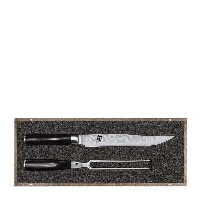 Kai Shun Classic Carving Knife/ Fork Set - Simmer and Slice