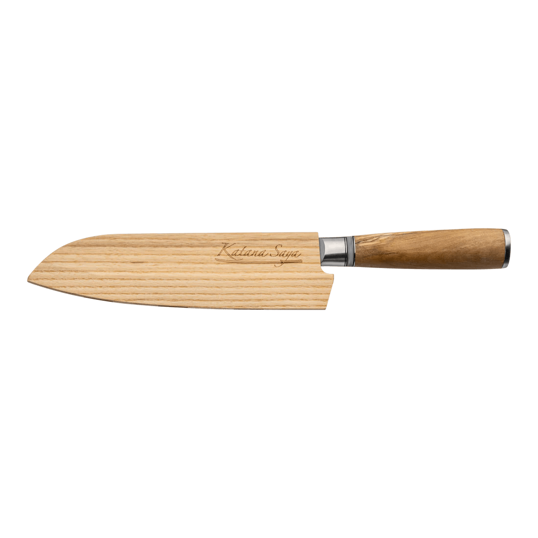Katana Saya 18cm Santoku Knife (Wooden Sheath) - Simmer and Slice