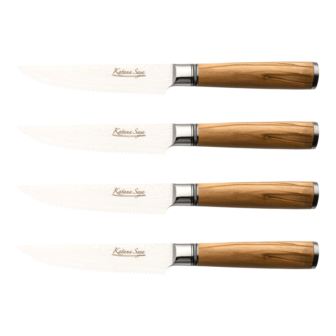 Katana Saya 4pc Steak Knife Set - Simmer and Slice