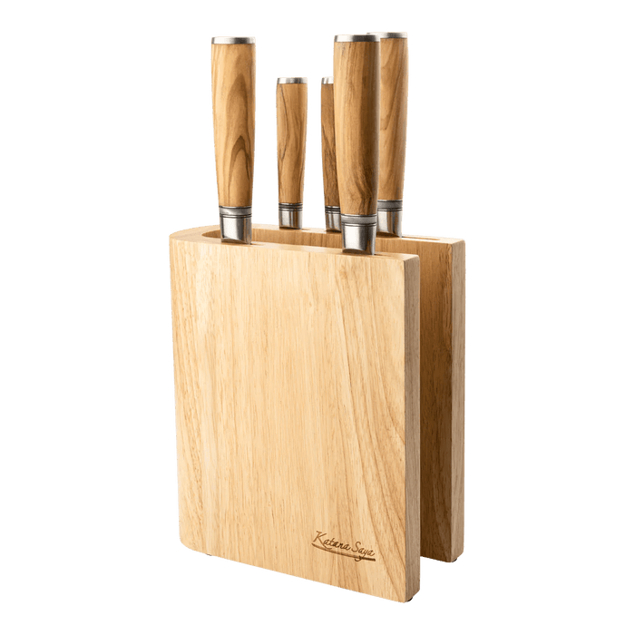Katana Saya 6pc Knife Block Set - Simmer and Slice