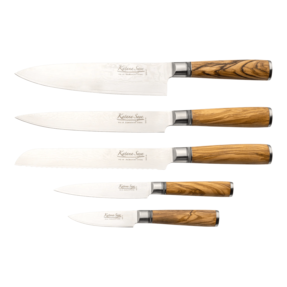 Katana Saya 6pc Knife Block Set - Simmer and Slice