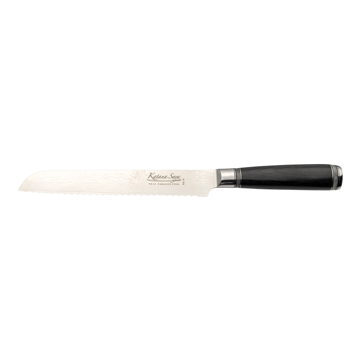 Katana Saya Pakkawood Bread Knife 20cm - Simmer and Slice