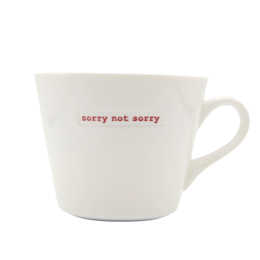 Keith Brymer Jones Mug 350ml - sorry not sorry (red) - Simmer and Slice