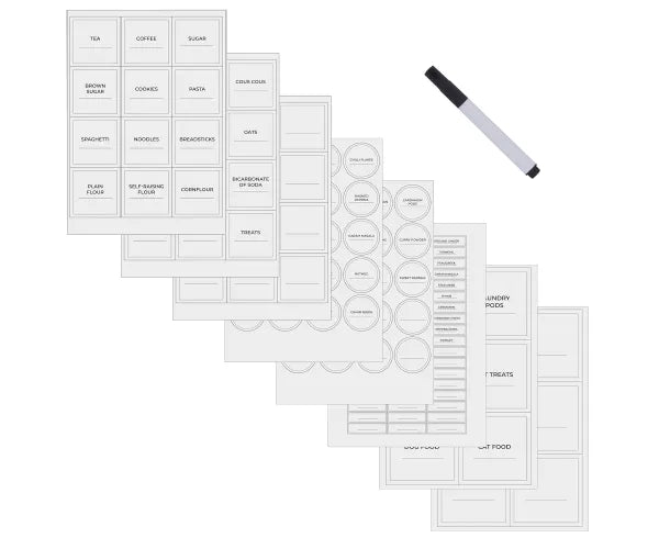 Kilner Set Of 8 Pantry Labels With Pen - Simmer and Slice