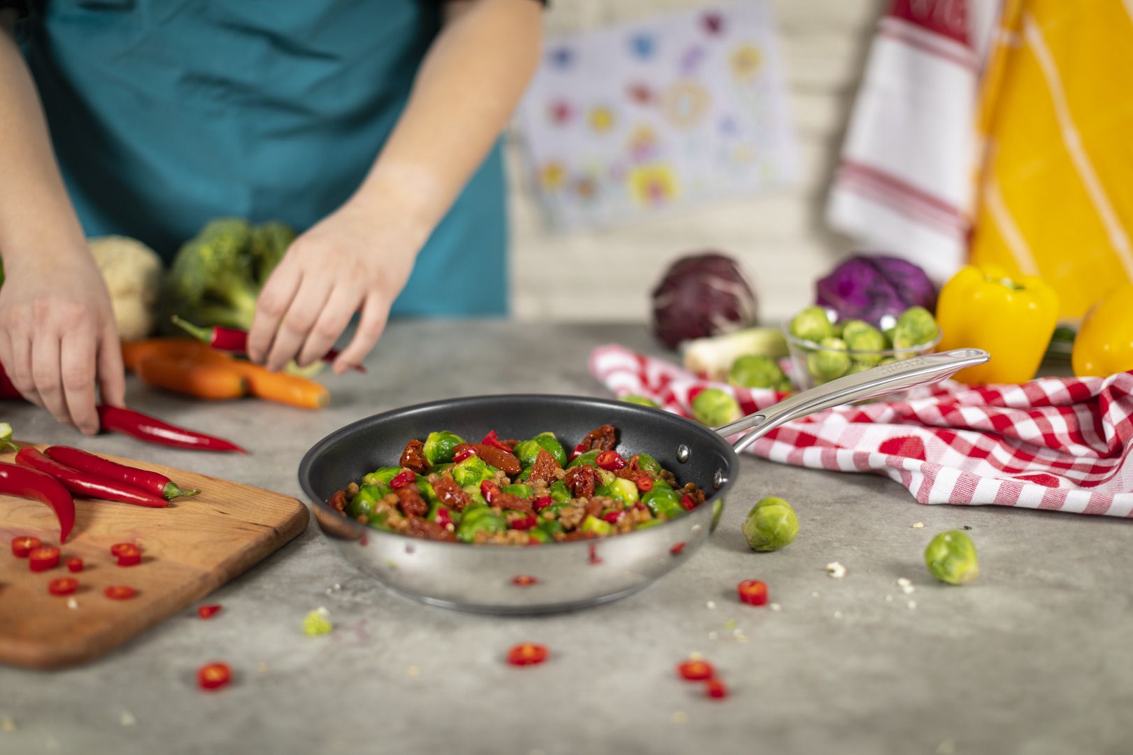 Kuhn Rikon Allround Frying Pan Non - Stick 20cm - Simmer and Slice