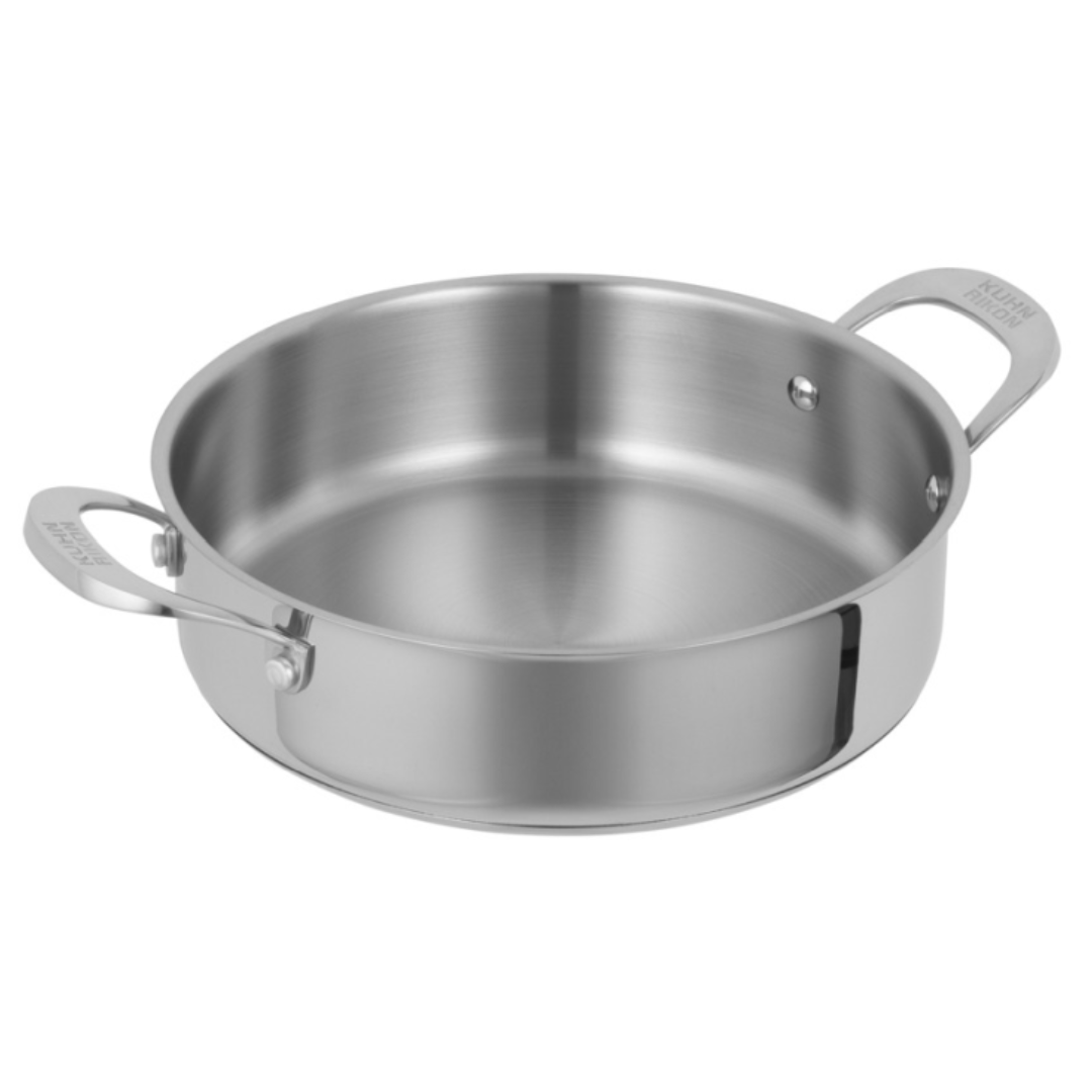 Kuhn Rikon Allround Shallow Casserole 24cm - Uncoated - Simmer and Slice