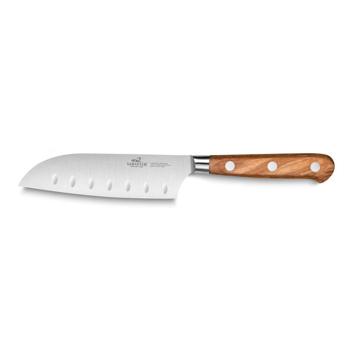 Lion Sabatier 13cm Mini - Santoku Knife - Provencao Olivewood - Simmer and Slice