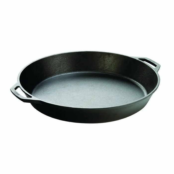 Lodge Extra Large 17in Round Skillet - Two Handles - Simmer and Slice