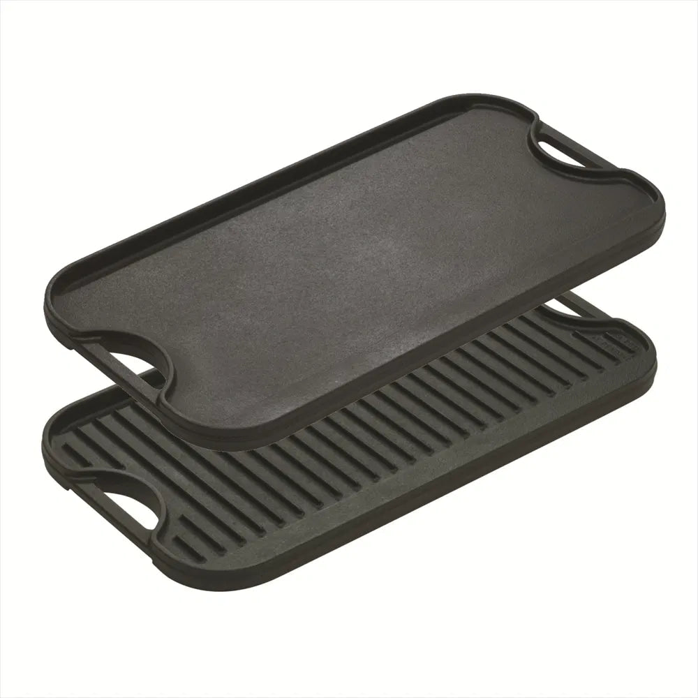 Lodge Reversible Cast Iron Grill & Griddle 50.8 x 26.6cm - Simmer and Slice