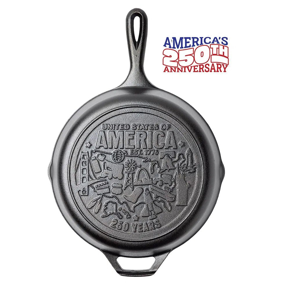Lodge Round Skillet With Handle 250yr Anniversary 26cm | 10.5in - Simmer and Slice