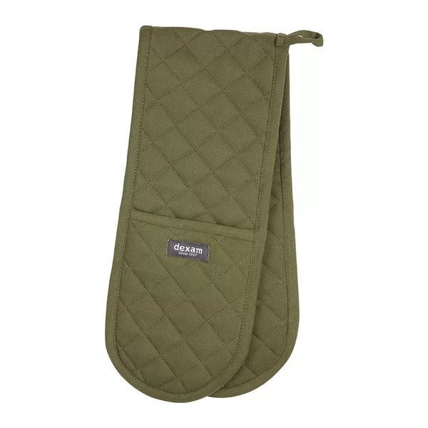 Love Colour Double Oven Gloves - Olive Green - Simmer and Slice