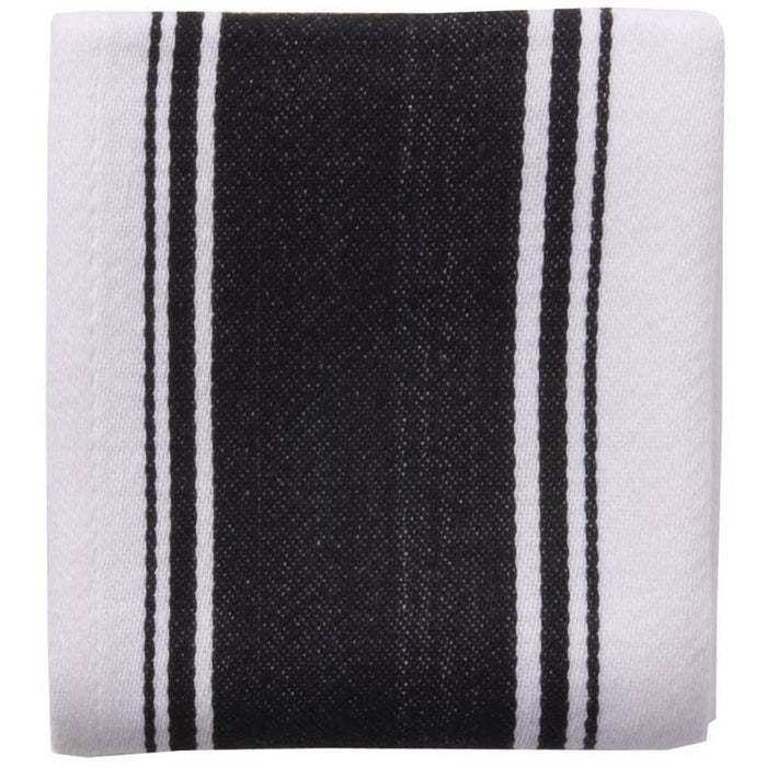 Love Colour Striped Tea Towel - True Black - Simmer and Slice
