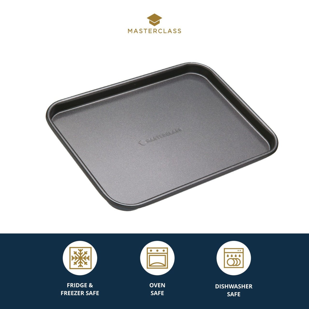 MasterClass Non - Stick Baking Tray, 24cm x 18cm - Simmer and Slice