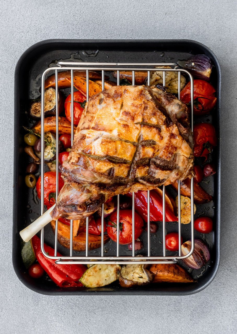 MasterClass Stainless Steel Small Roasting Rack - Simmer and Slice