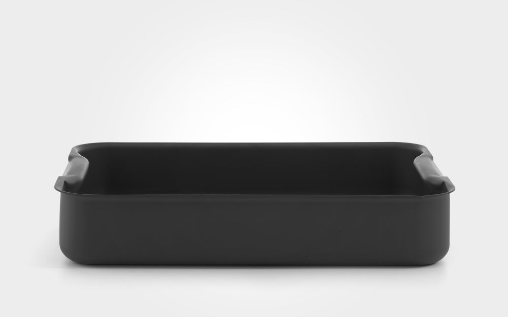 Mermaid Hard Anodised 16" hard anodised roasting dish, with integral handles - Simmer and Slice