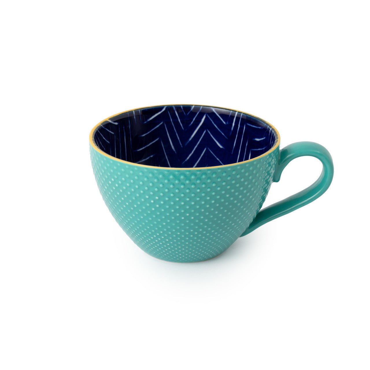 Mikasa Indigo Chevron Stoneware Mug, 330ml - Simmer and Slice