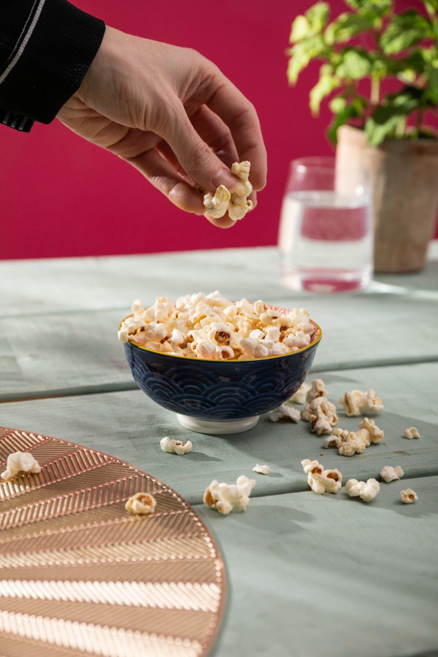 Mikasa Red and Blue Arc Stoneware Nibble Bowl, 12cm - Simmer and Slice
