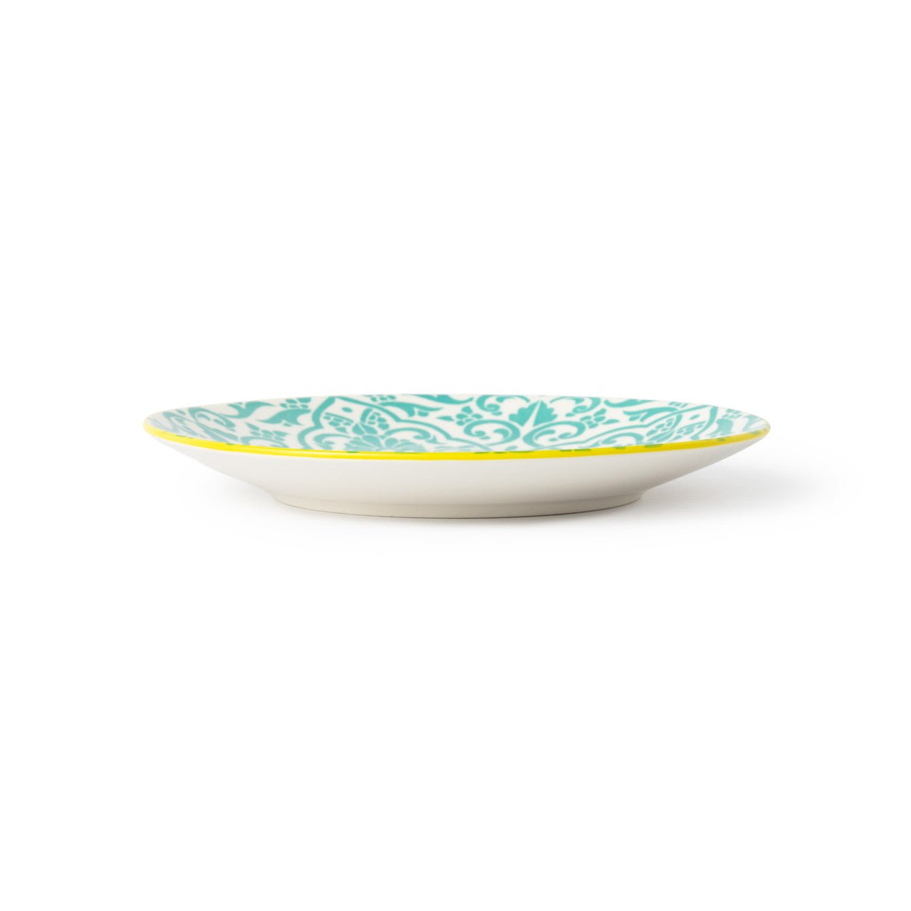 Mikasa Yellow and Blue Geometric Stoneware Side Plate, 18cm - Simmer and Slice