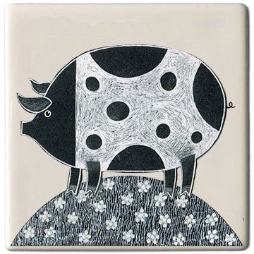 Moorland Fat Pig Coaster - Simmer and Slice