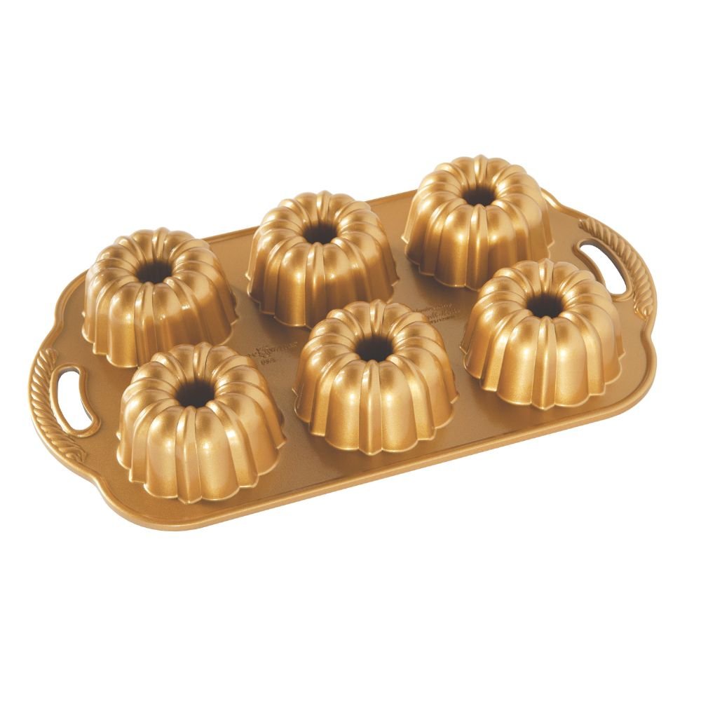 Nordic Ware GOLD Anniversary Bundtlette® Pan - Simmer and Slice